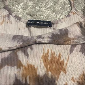 BRANDY MELVILLE TIE- DYE crop top, worn once. size small